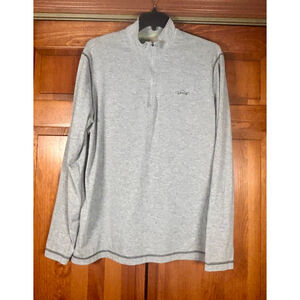 Orvis Trout Bum Quarter Zip Pullover Gray XL Long Sleeve Outdoor Fishing